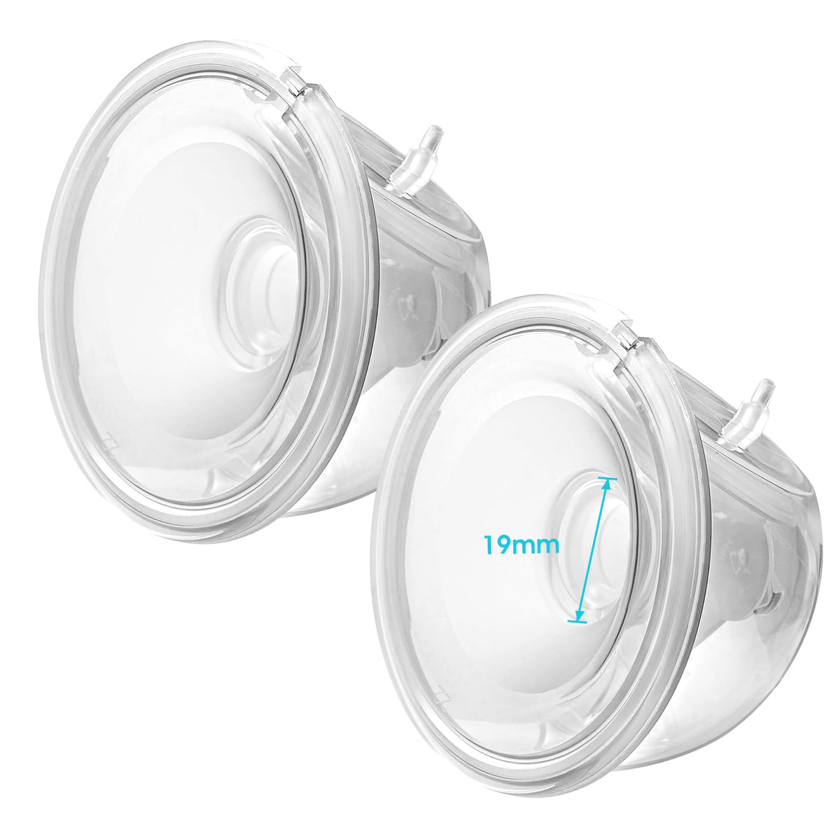 Belmikal Double Hands-Free Wearable Breast Pump Parts 19mm Milk Collector Cup Compatible with Momcozy S9 Pro|S12 Pro Breastpump Incl 19mm Flange Use with S9 Pro|S12 Pro Parts/Accessories Replacement
